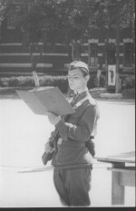 1973 рік. Військові збори в Дніпропетровську, присягу приймає П.Б.Руткевич, випускник 1975 року.
